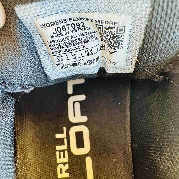 Merrell Womens Moab Flight Black Hiking Shoes Sneakers Size 5.5 - Picture 8 of 8